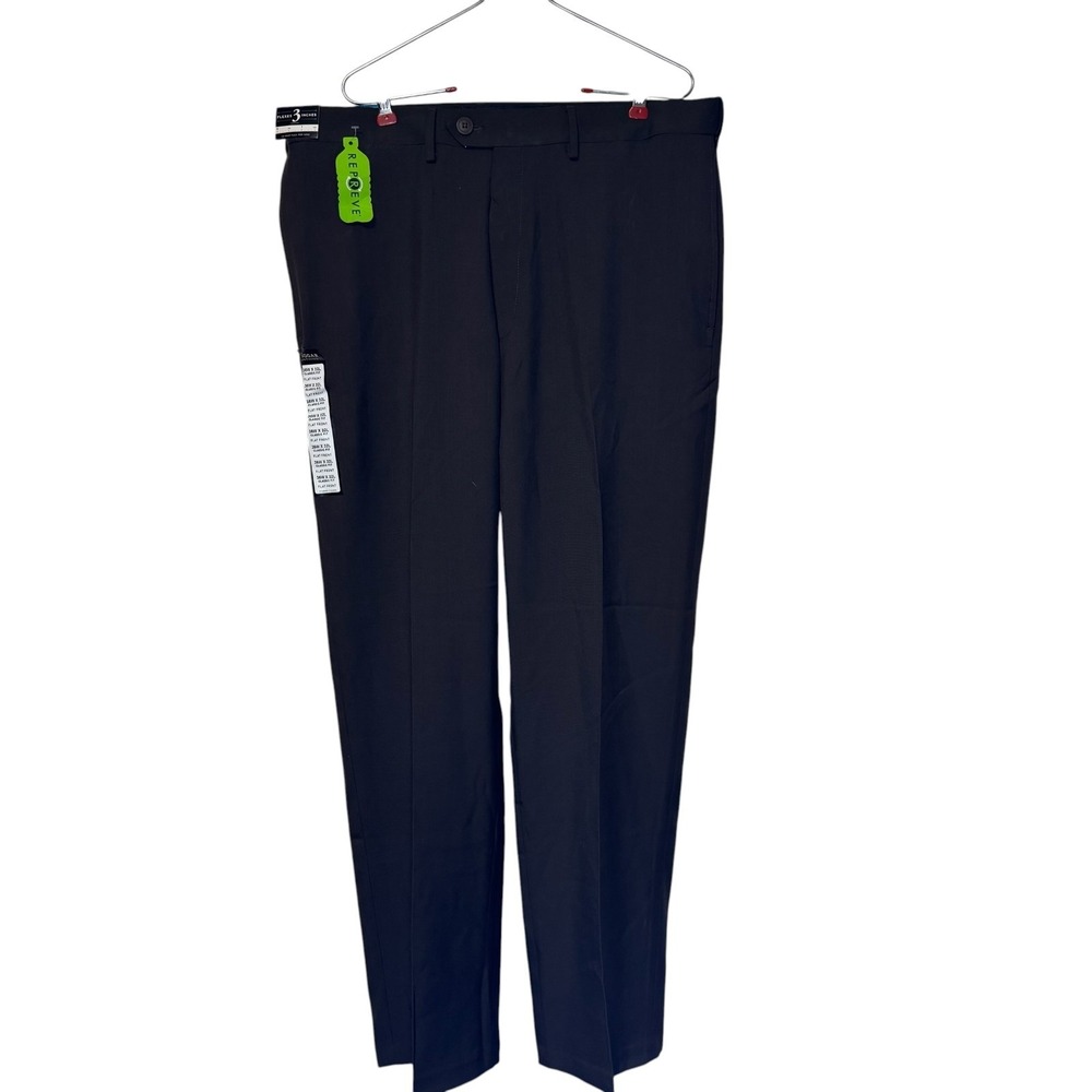 Haggar Men's E.Clo Dress Pants Classic Fit Business Straight Black 36X32 NWT